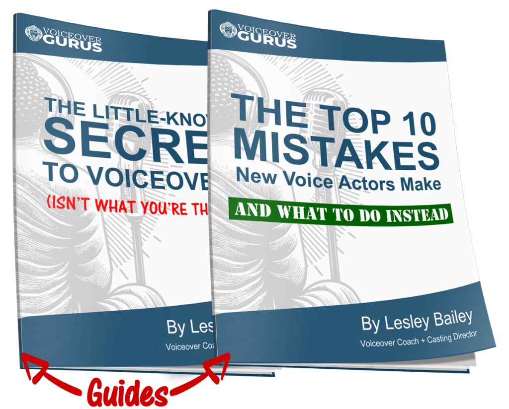 Voiceover Coaching Guide from Voiceover Gurus - guide cover images Voiceover Coaching Guide from Voiceover Gurus - guide cover images